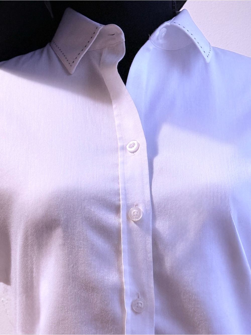 Classic White womans Dress Shirt - Tailored Collar